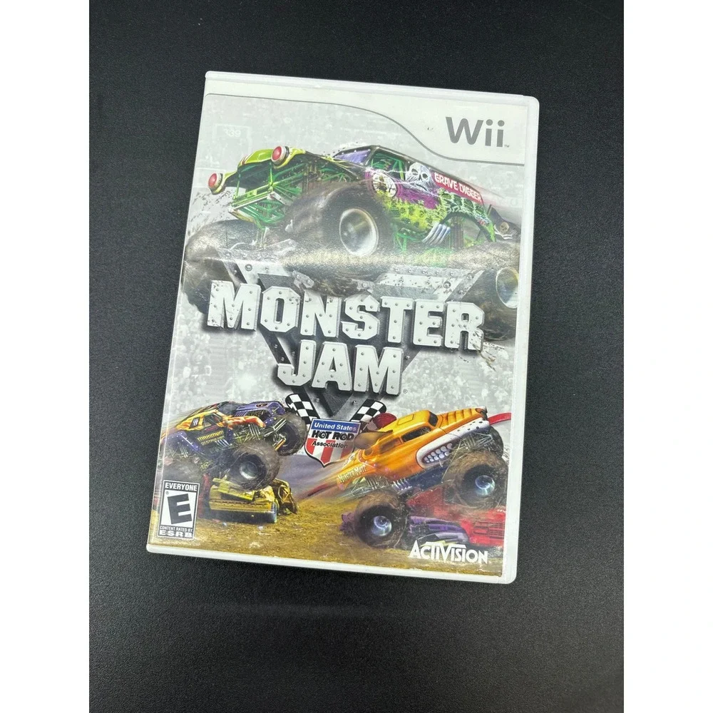 Monster Jam Nintendo Wii Game Activision Grave Digger Racing 2007 RVL P RMOE